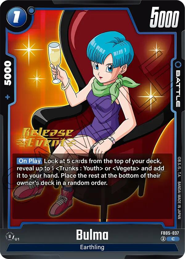 Bulma [New Adventure Release Event Cards] | Total Play
