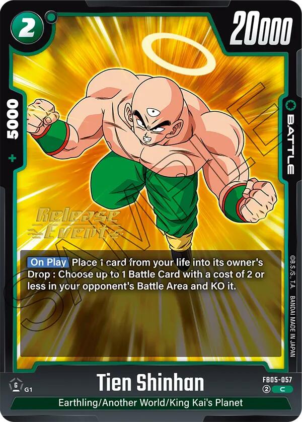Tien Shinhan (FB05-057) [New Adventure Release Event Cards] | Total Play