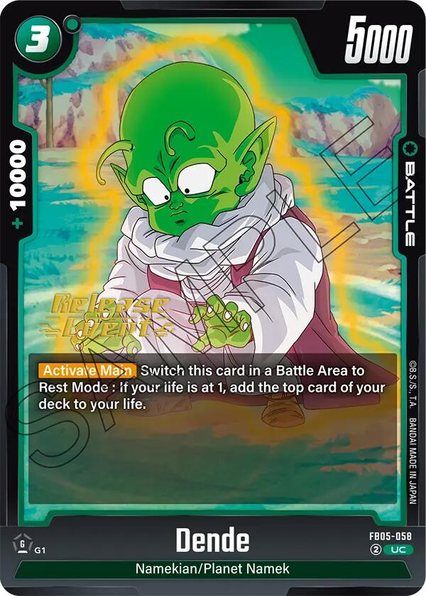 Dende (FB05-058) [New Adventure Release Event Cards] | Total Play
