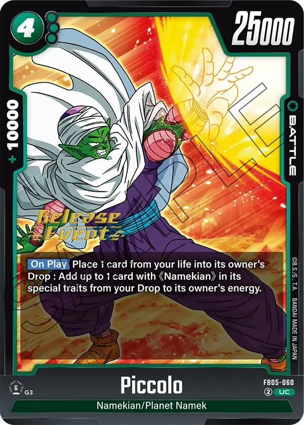 Piccolo [New Adventure Release Event Cards] | Total Play