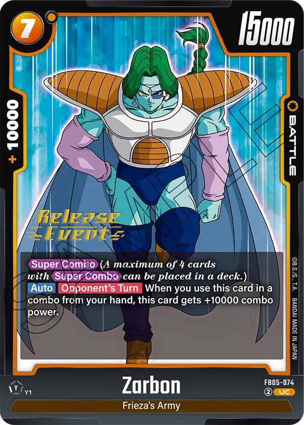 Zarbon [New Adventure Release Event Cards] | Total Play