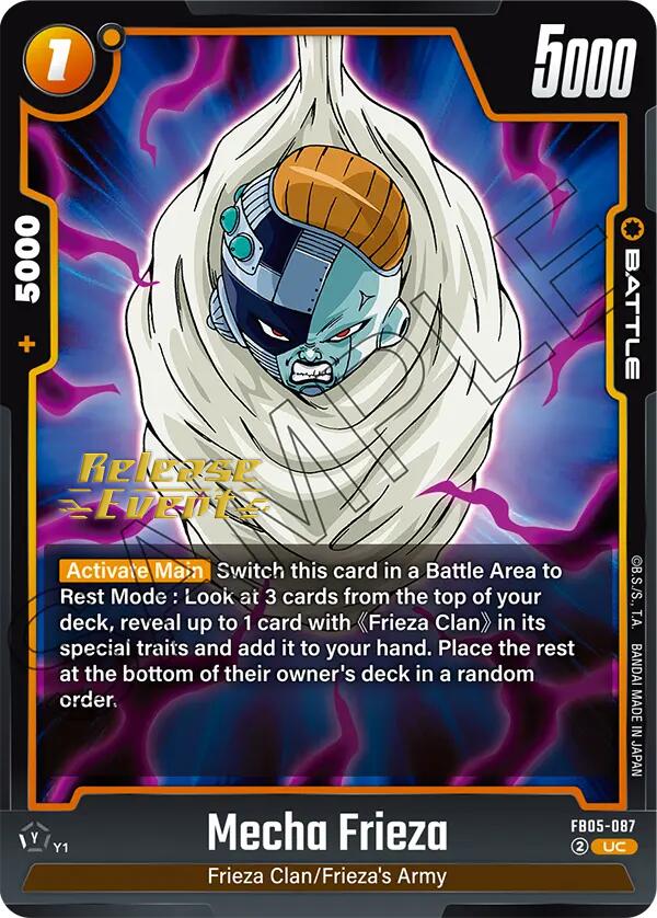 Mecha Frieza [New Adventure Release Event Cards] | Total Play