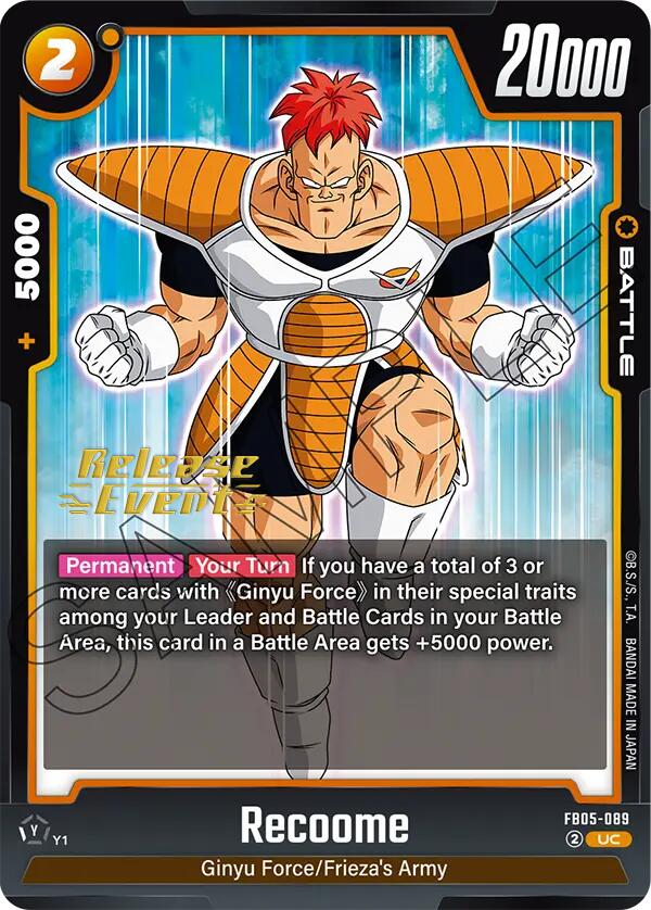 Recoome [New Adventure Release Event Cards] | Total Play