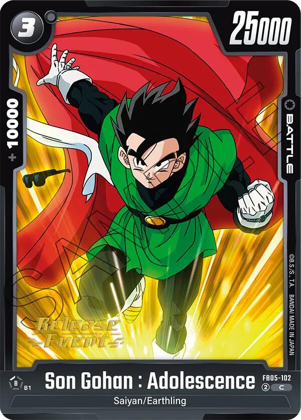 Son Gohan : Adolescence [New Adventure Release Event Cards] | Total Play