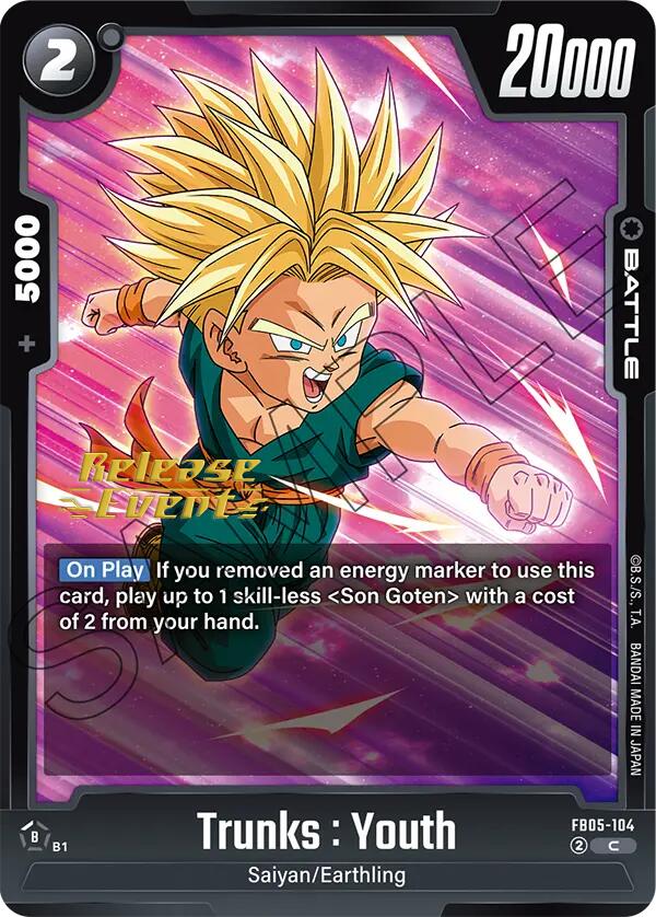 Trunks : Youth [New Adventure Release Event Cards] | Total Play