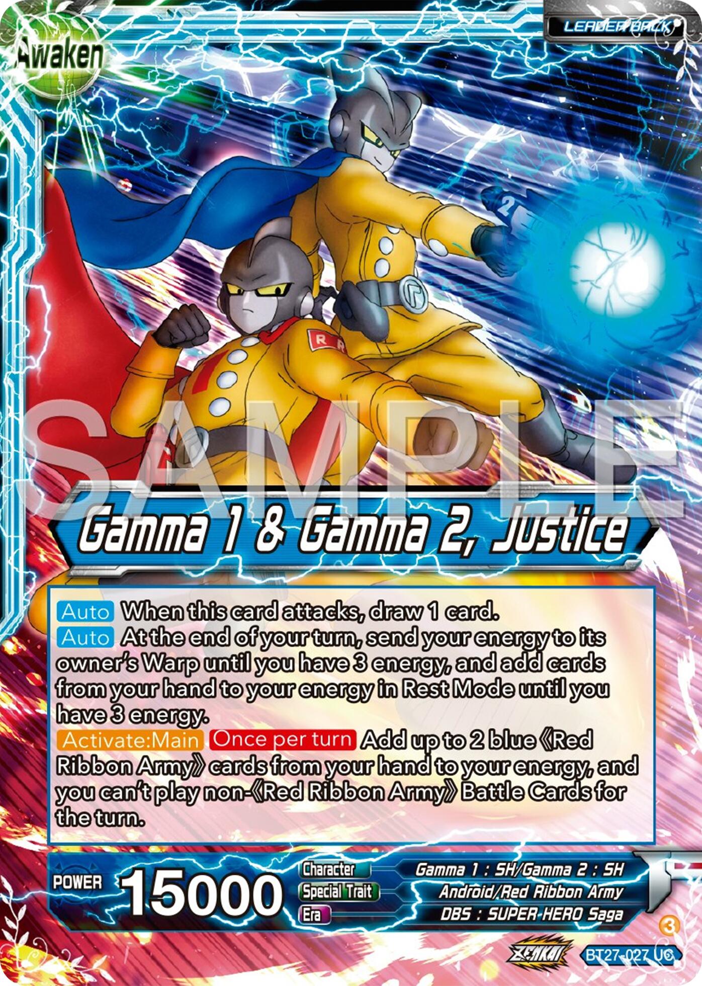 Gamma 2 // Gamma 1 & Gamma 2, Justice (BT27-027) [History of Z] | Total Play