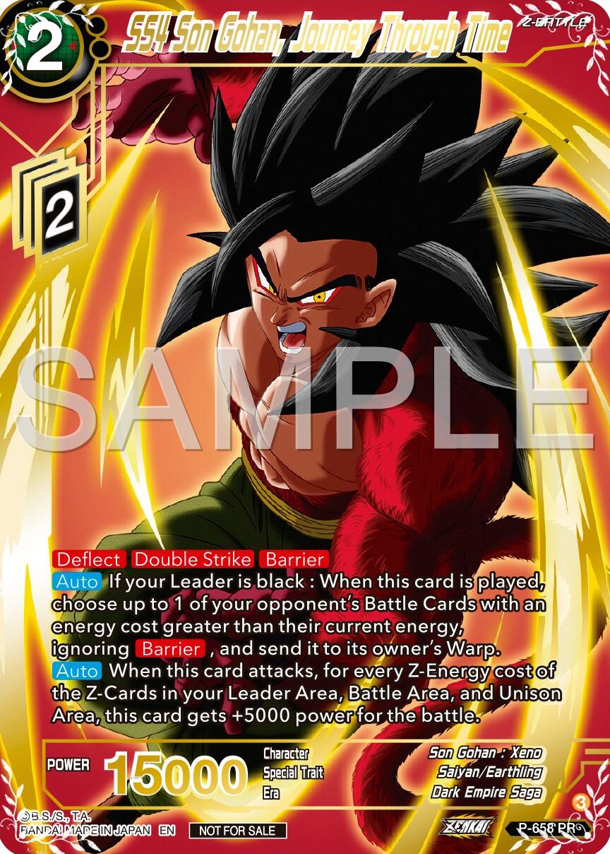 SS4 Son Gohan, Journey Through Time (Gold Stamped) (P-658) [Promotion Cards] | Total Play