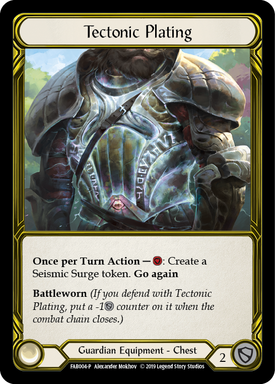 Tectonic Plating [FAB004-P] (Promo)  1st Edition Cold Foil - Golden | Total Play
