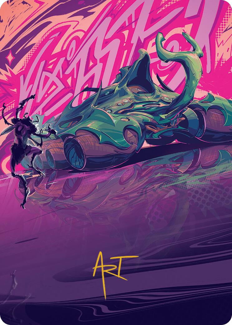 Earthrumbler Art Card (Gold-Stamped Signature) [Aetherdrift Art Series] | Total Play
