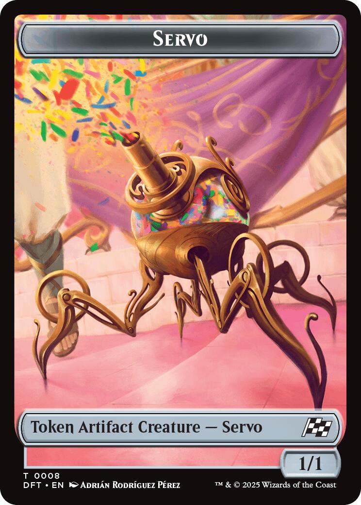 Servo // Thopter (0009) Double-Sided Token [Aetherdrift Tokens] | Total Play