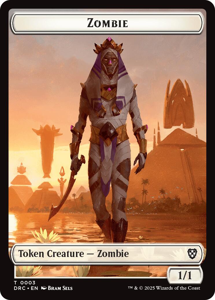 Champion of Wits // Zombie (0003) Double-Sided Token [Aetherdrift Tokens] | Total Play