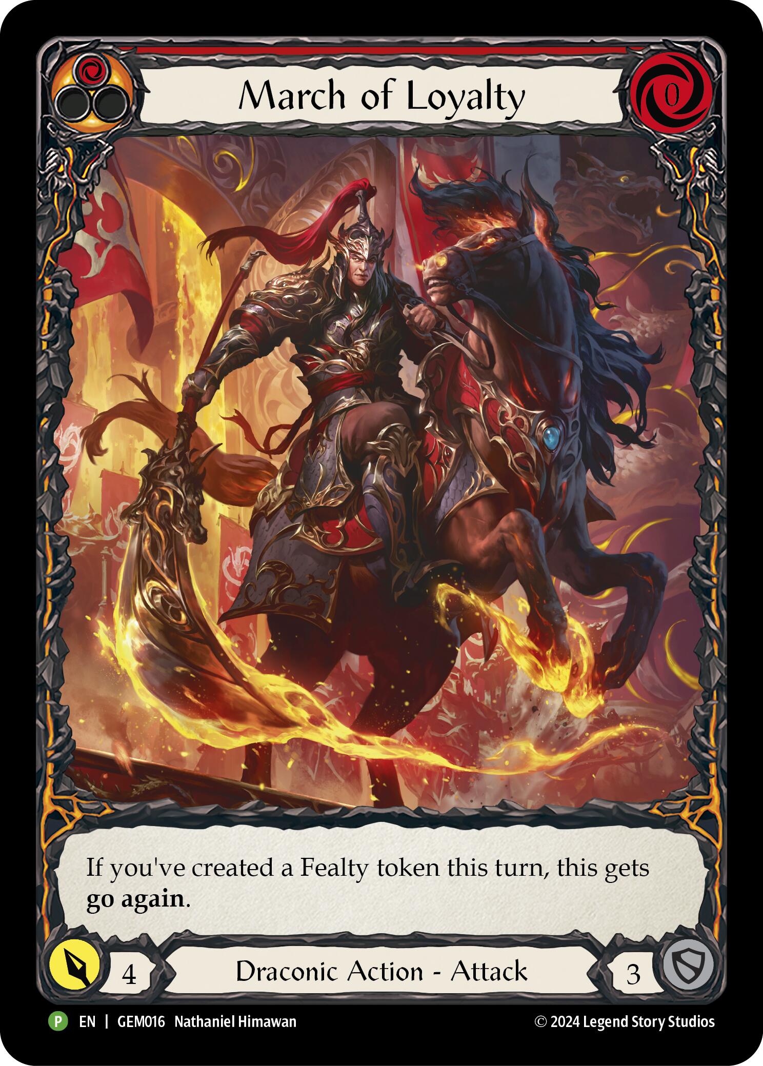 March of Loyalty (Red) [GEM016] (GEM Pack 1)  Rainbow Foil | Total Play