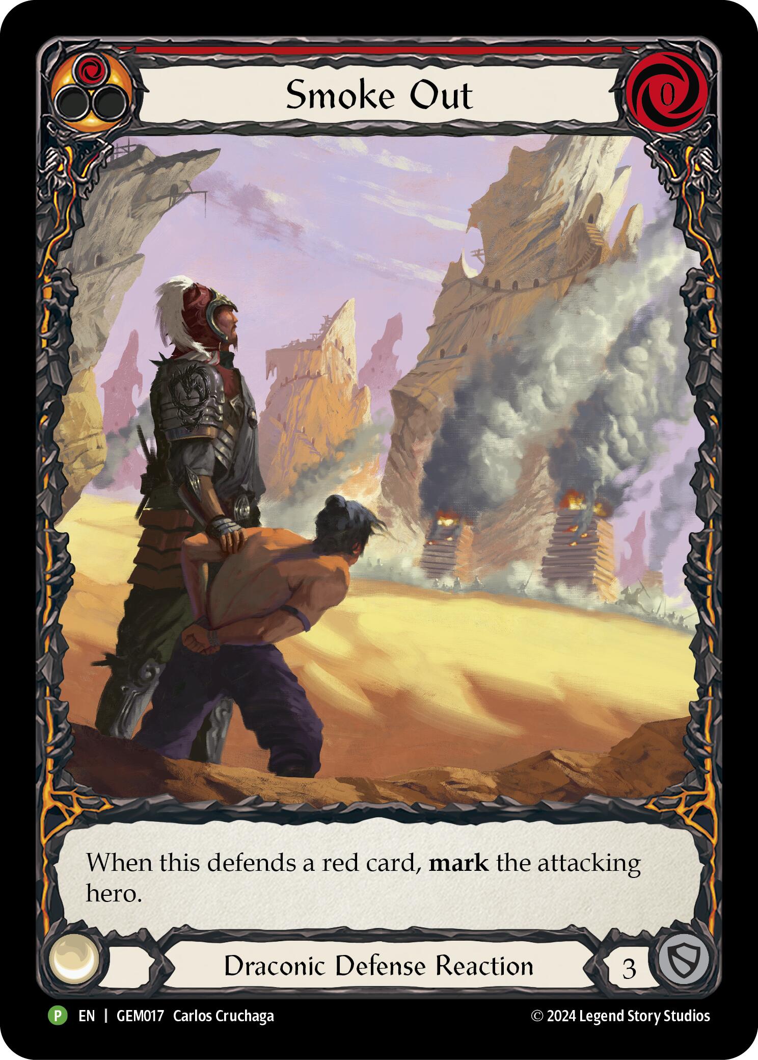 Smoke Out (Red) [GEM017] (GEM Pack 1)  Rainbow Foil | Total Play
