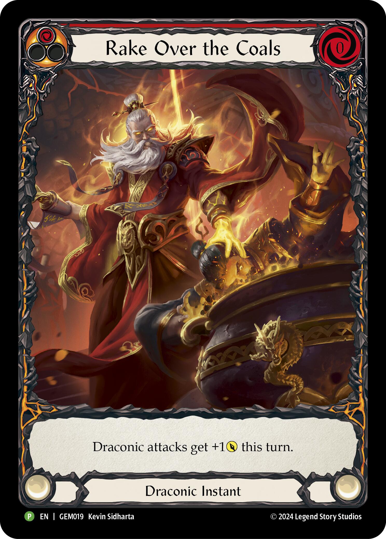 Rake Over the Coals (Red) [GEM019] (GEM Pack 1)  Rainbow Foil | Total Play
