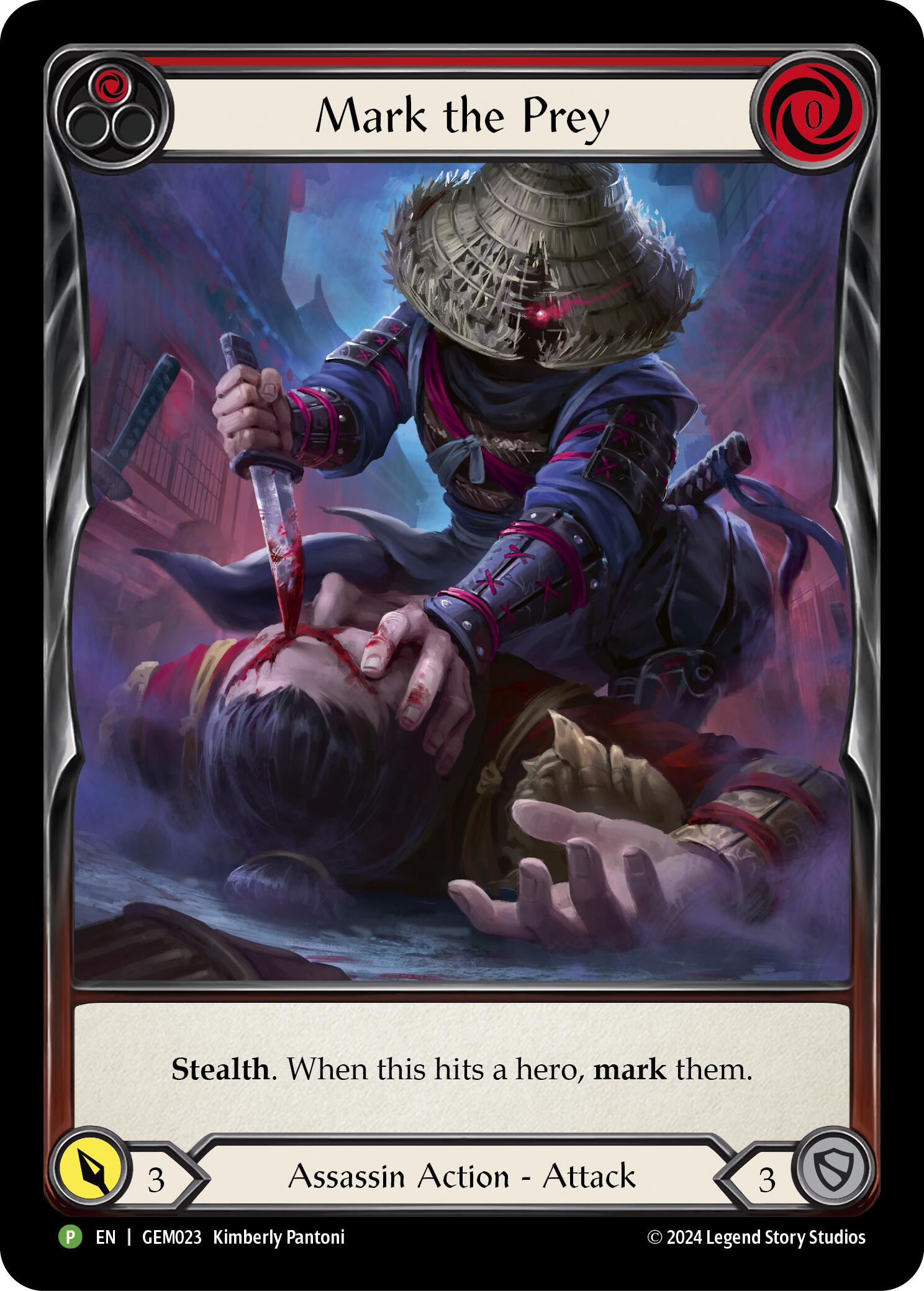 Mark the Prey (Red) [GEM023] (GEM Pack 1)  Rainbow Foil | Total Play