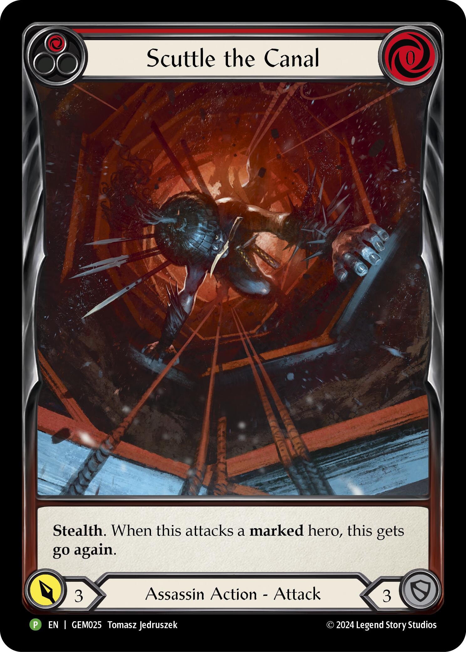 Scuttle the Canal (Red) [GEM025] (GEM Pack 1)  Rainbow Foil | Total Play