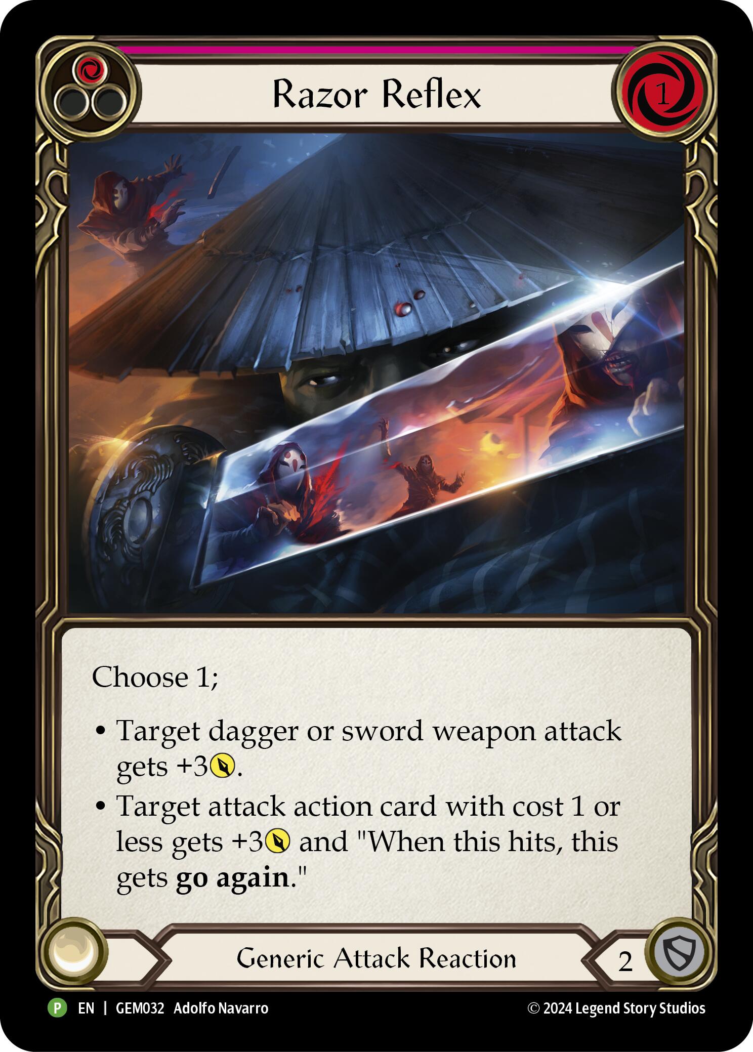 Razor Reflex (Red) [GEM032] (GEM Pack 1)  Rainbow Foil | Total Play