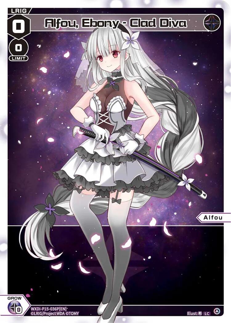Alfou, Ebony - Clad Diva (Parallel) (WXDi-P15-036P[EN]) [Divisions DIVA] | Total Play