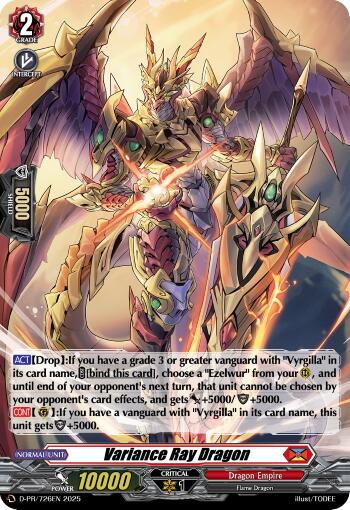 Variance Ray Dragon (Foil) (D-PR/726EN) [D Promo Cards] | Total Play
