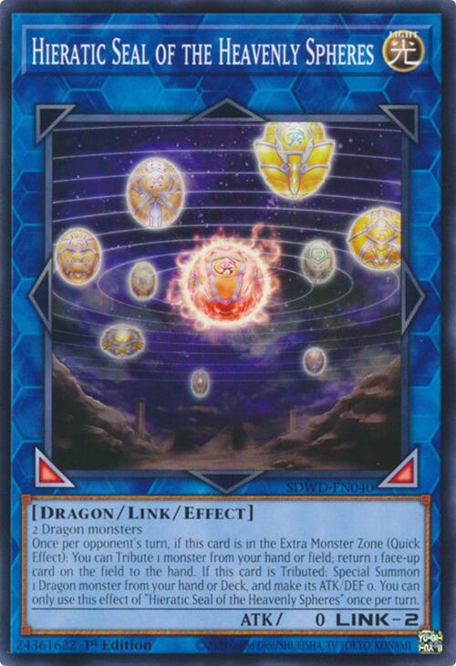 Hieratic Seal of the Heavenly Spheres [SDWD-EN040] Common | Total Play