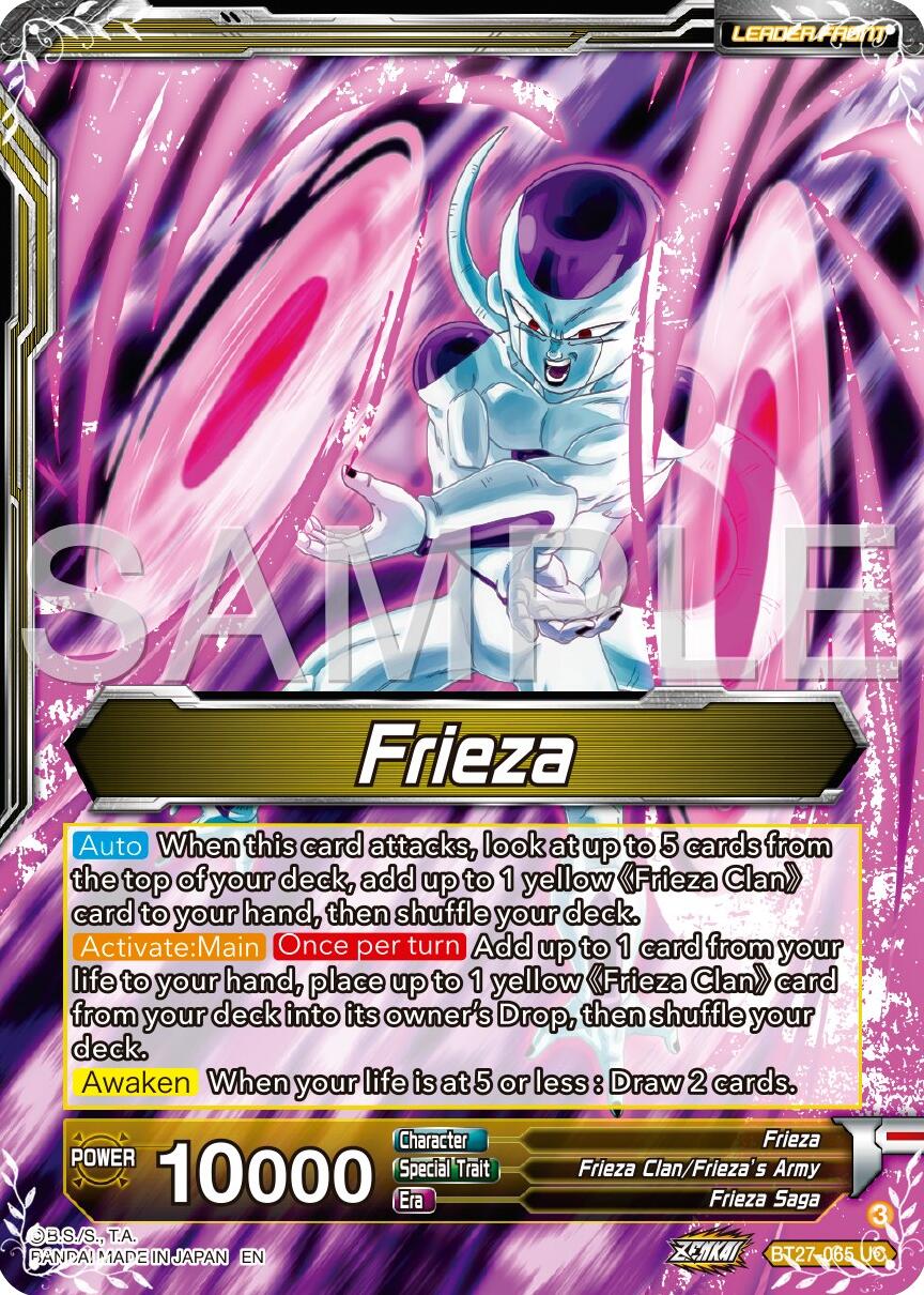 Frieza // Golden Frieza, Shining Pride (BT27-065) [History of Z] | Total Play