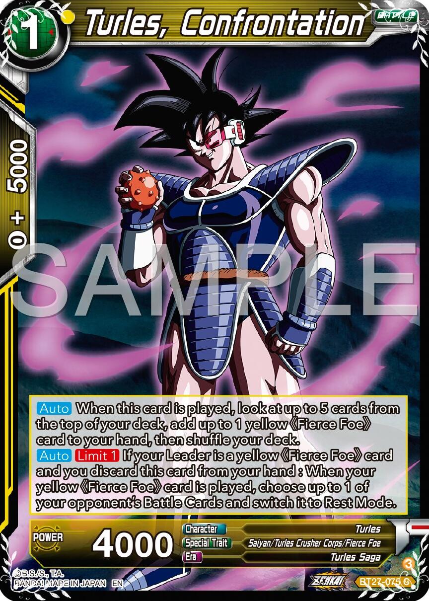 Turles, Confrontation (BT27-075) [History of Z] | Total Play