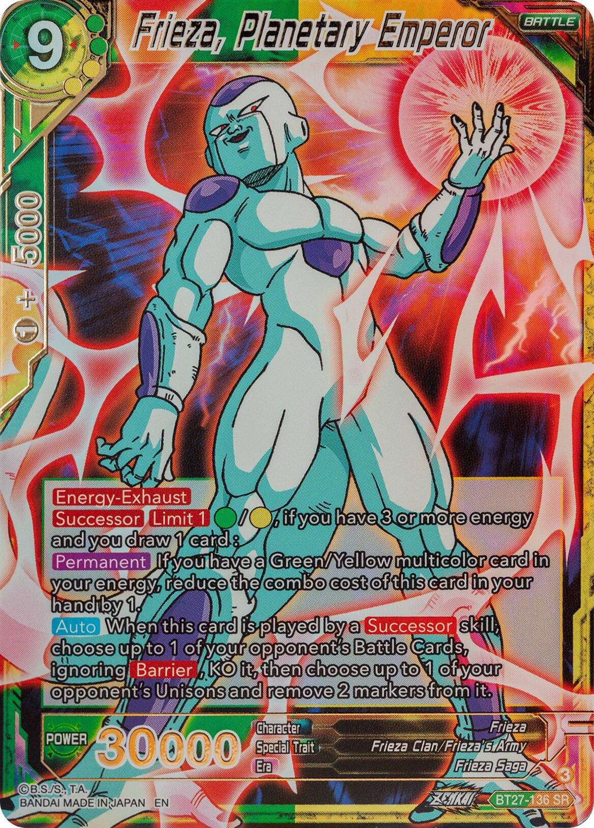 Frieza, Planetary Emperor (BT27-136) [History of Z] | Total Play