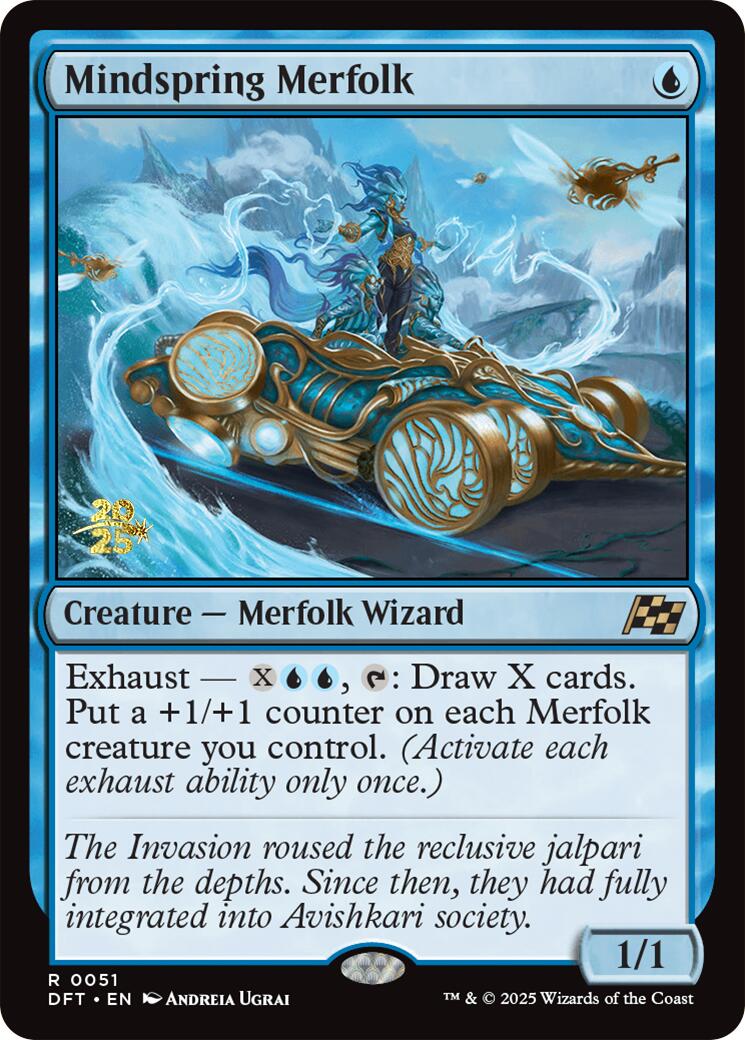 Mindspring Merfolk [Aetherdrift Prerelease Promos] | Total Play