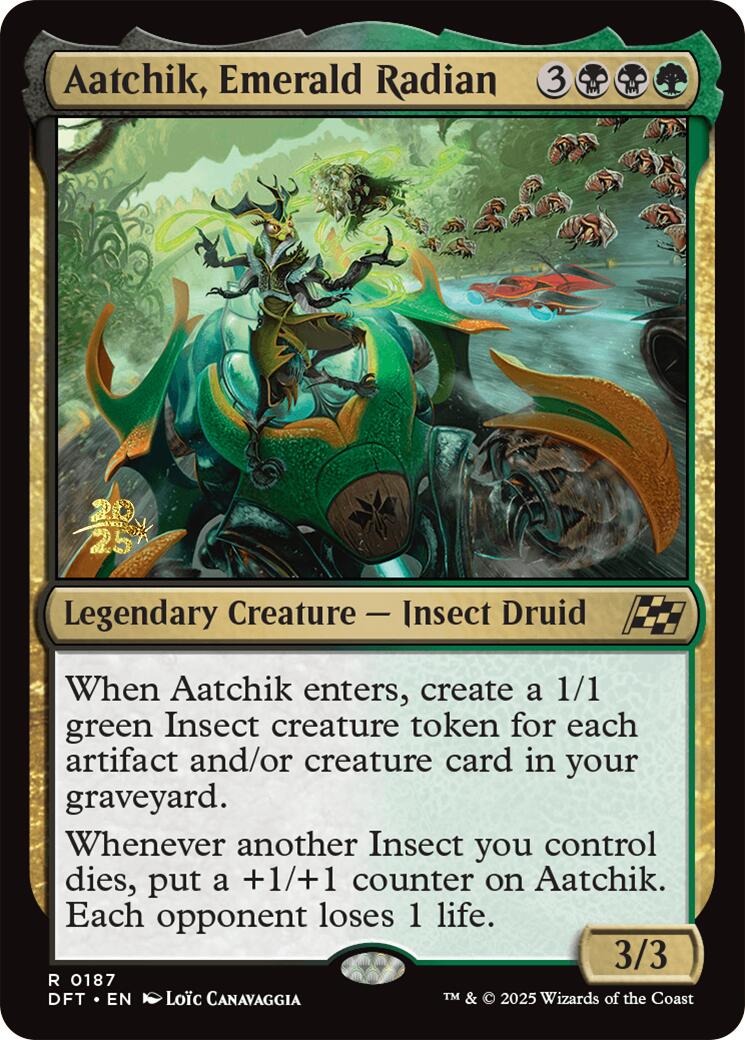 Aatchik, Emerald Radian [Aetherdrift Prerelease Promos] | Total Play