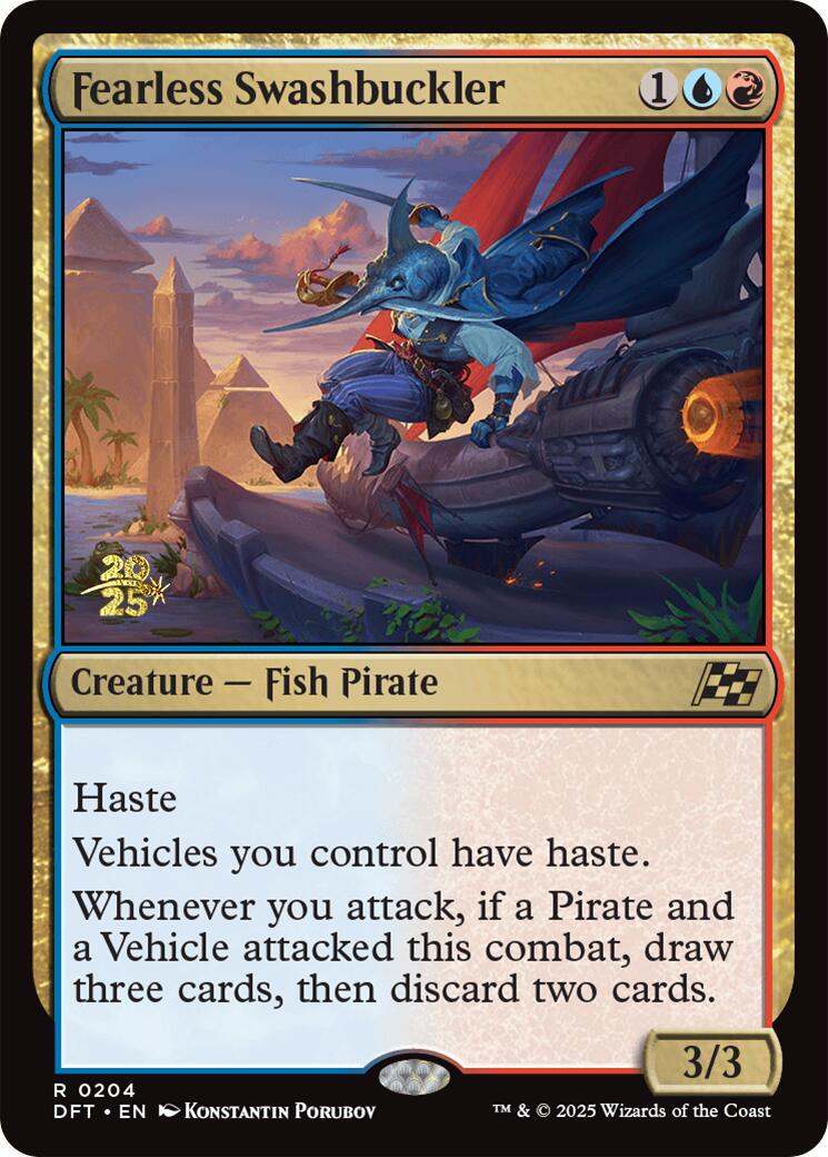 Fearless Swashbuckler [Aetherdrift Prerelease Promos] | Total Play