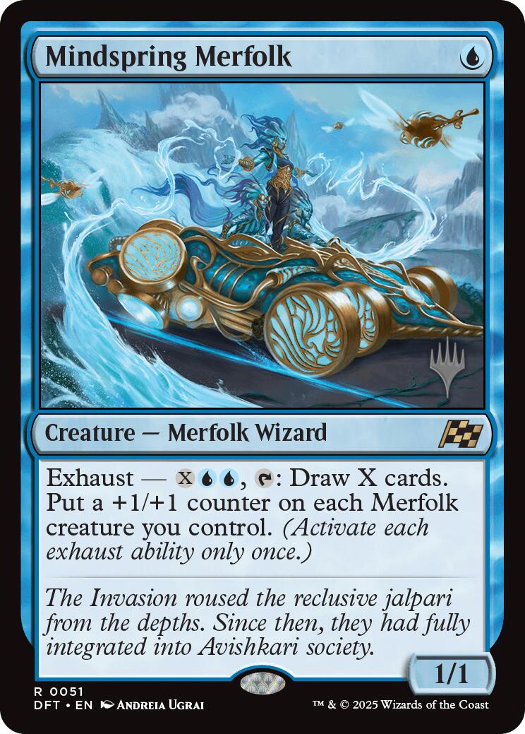 Mindspring Merfolk [Aetherdrift Promos] | Total Play