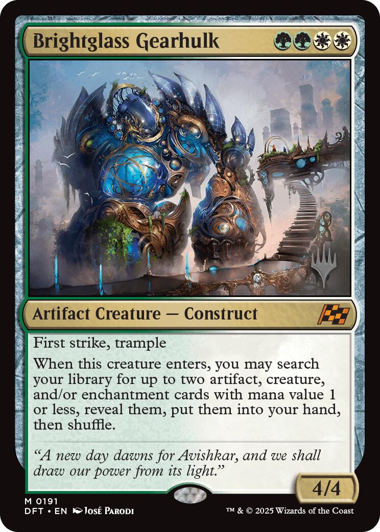 Brightglass Gearhulk [Aetherdrift Promos] | Total Play