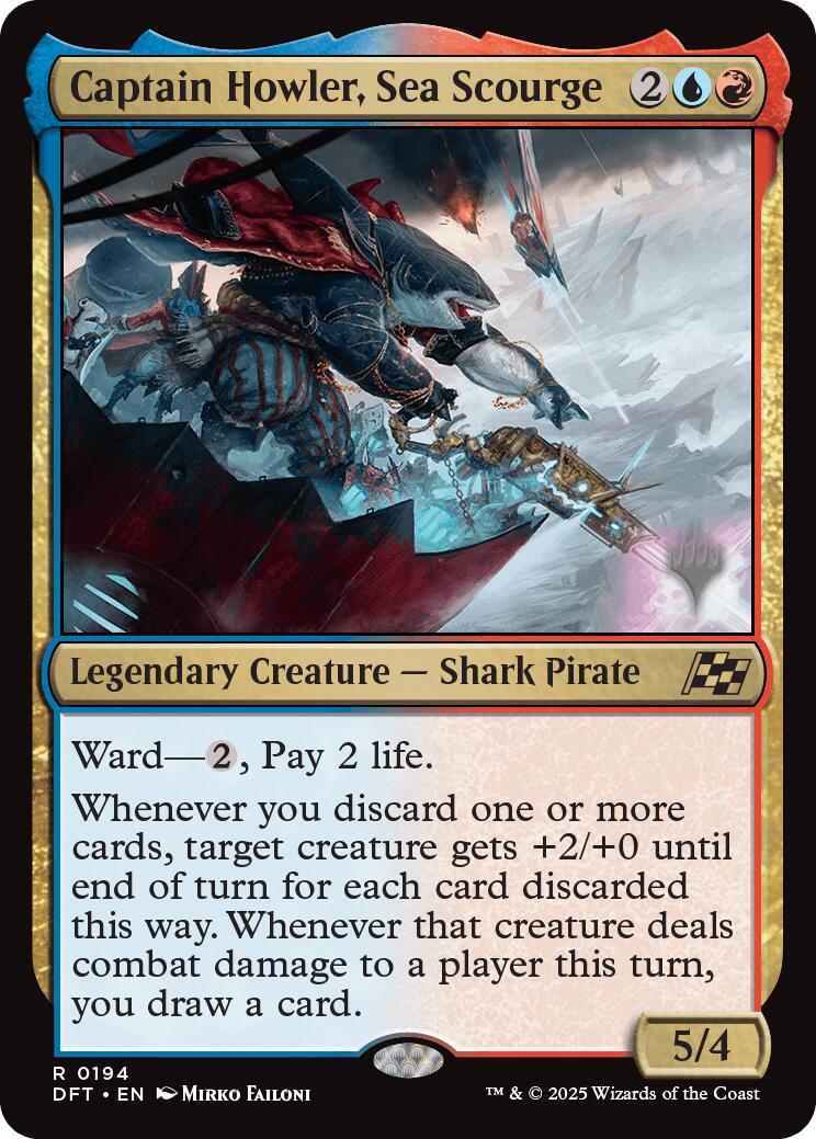 Captain Howler, Sea Scourge [Aetherdrift Promos] | Total Play