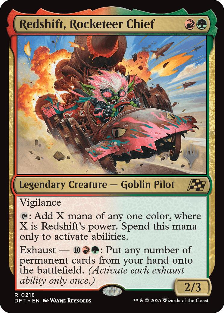 Redshift, Rocketeer Chief [Aetherdrift Promos] | Total Play