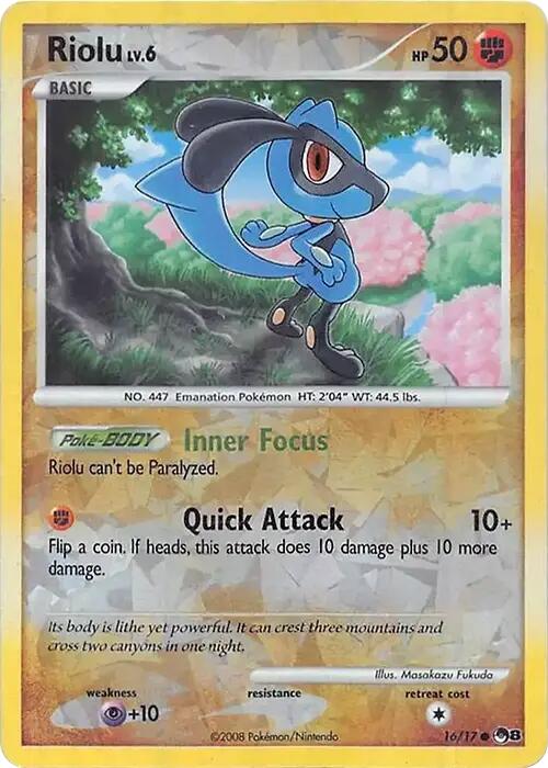 Riolu (016/017) (Cracked Ice Holo) [Miscellaneous Cards] | Total Play