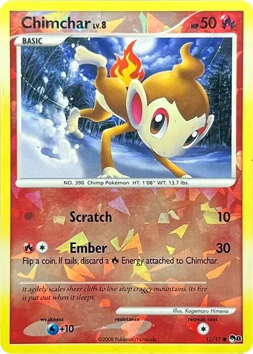 Chimchar (012/017) (Cracked Ice Holo) [POP Series 8] | Total Play
