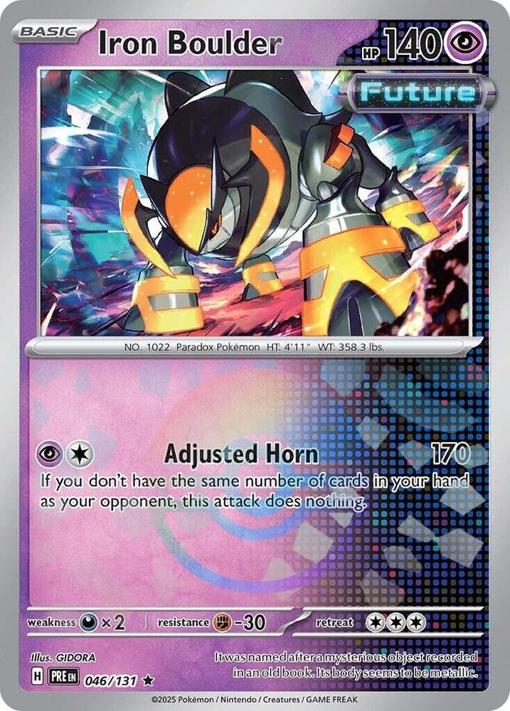 Iron Boulder (046/131) (Poke Ball Pattern) [Scarlet & Violet: Prismatic Evolutions] | Total Play