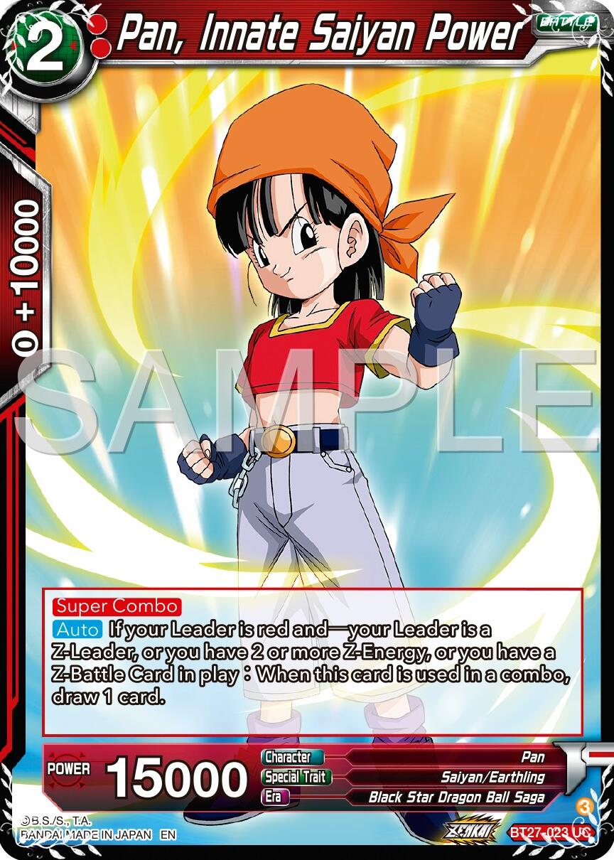 Pan, Innate Saiyan Power (BT27-023) [History of Z] | Total Play