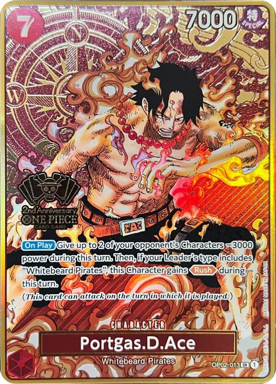 Portgas.D.Ace (Japanese Version 2nd Anniversary Set) [One Piece Promotion Cards] | Total Play