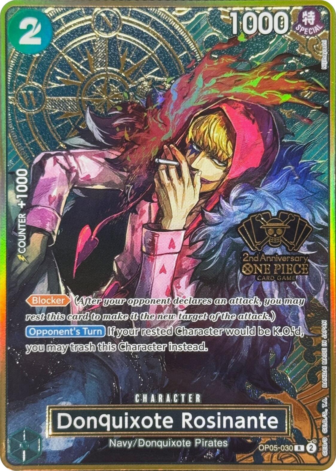 Donquixote Rosinante (Japanese Version 2nd Anniversary Set) [One Piece Promotion Cards] | Total Play