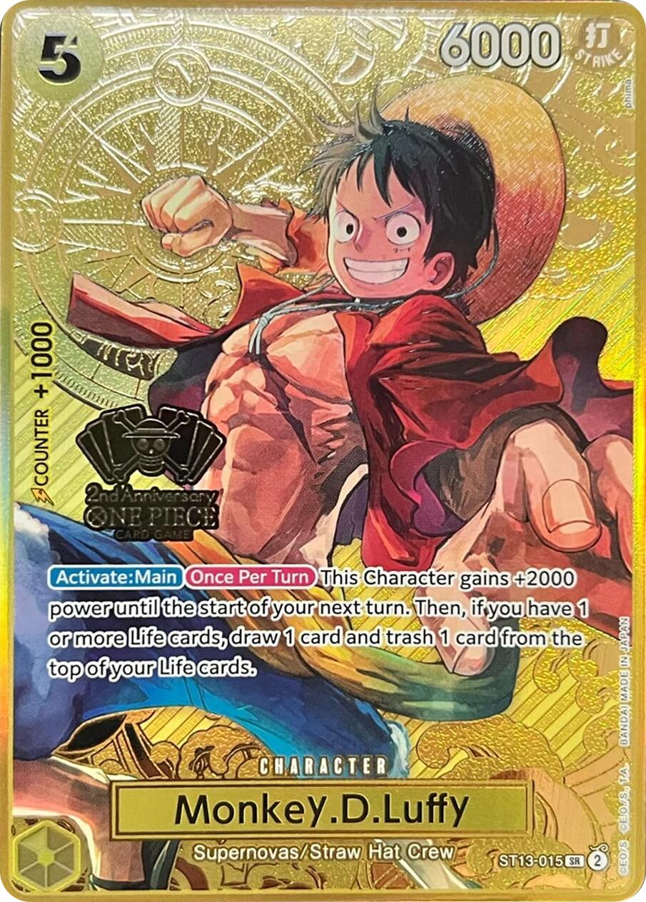 Monkey.D.Luffy (Japanese Version 2nd Anniversary Set) [One Piece Promotion Cards] | Total Play