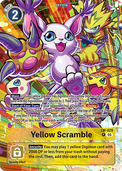 Yellow Scramble [LM-029] (Alternate Art) [Starter Deck: Protector of Light] | Total Play