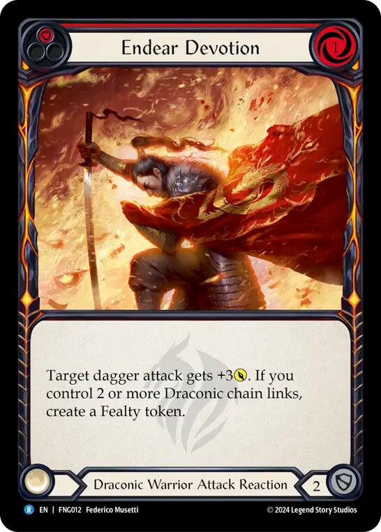 Endear Devotion (Red) [FNG012] (The Hunted Fang Blitz Deck) | Total Play