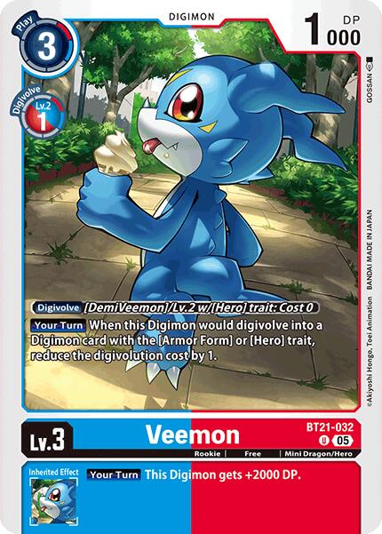 Veemon [BT21-032] [World Convergence] | Total Play
