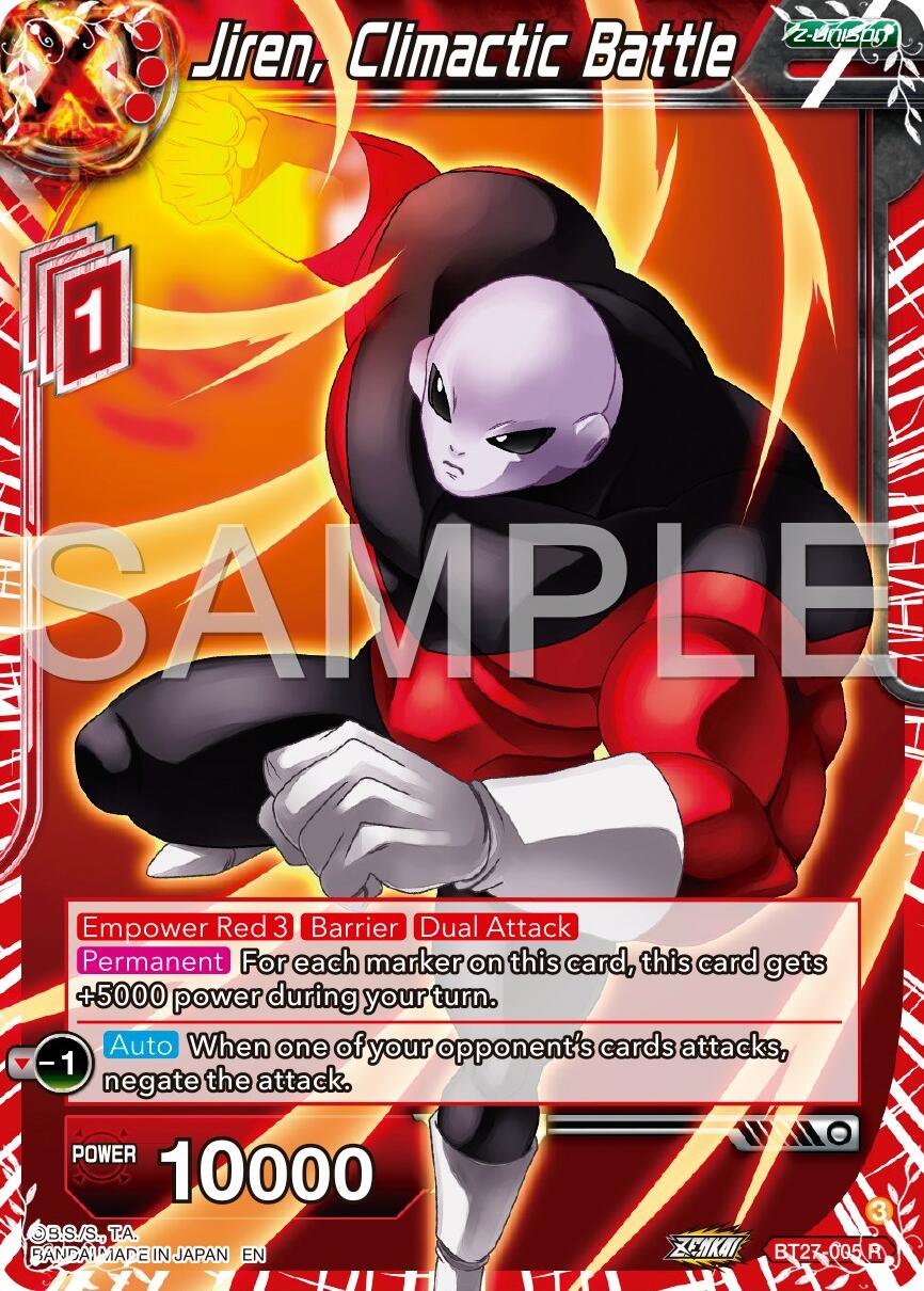 Jiren, Climactic Battle (BT27-005) [History of Z] | Total Play