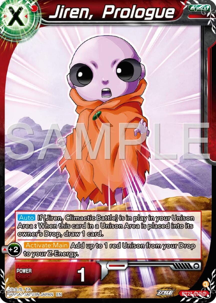 Jiren, Prologue (BT27-010) [History of Z] | Total Play