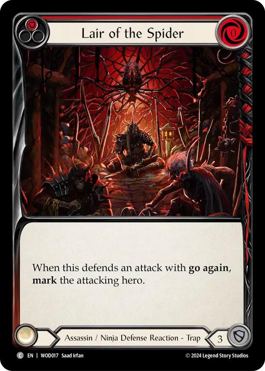 Lair of the Spider (Red) [WOD017] (The Hunted Arakni, Web of Deceit Blitz Deck) | Total Play