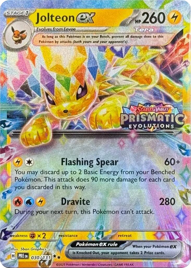 Jolteon ex (030/131) (Prismatic Evolutions Stamp) [Scarlet & Violet: Prismatic Evolutions] | Total Play