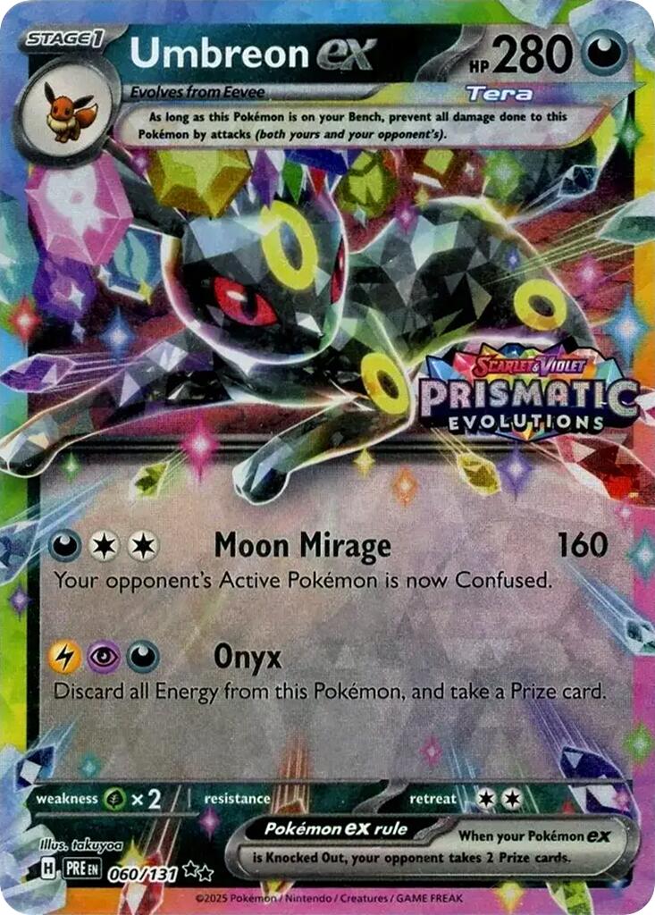 Umbreon ex (060/131) (Prismatic Evolutions Stamp) [Scarlet & Violet: Prismatic Evolutions] | Total Play