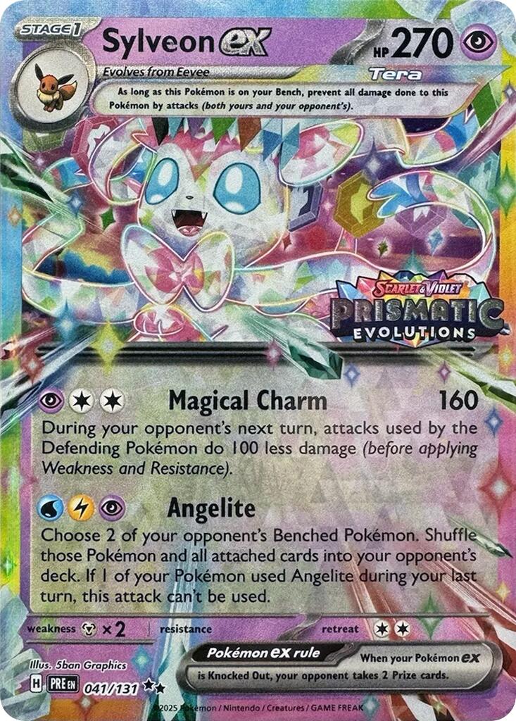 Sylveon ex (041/131) (Prismatic Evolutions Stamp) [Scarlet & Violet: Prismatic Evolutions] | Total Play